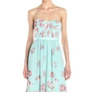 BCBG MAXAZRIA Formal Chiffon Strapless Gown, Size 2